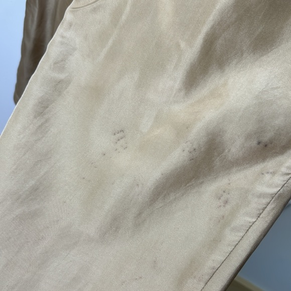 FUDA International⭐️ Vintage Silk Tracksuit Beige/Gold Pants & Jacket Set AS-IS - Picture 11 of 16